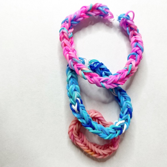 Blue And Pink Handmade Diy Cute Stylish Strong Kids Braclet - Picture 1 of 1